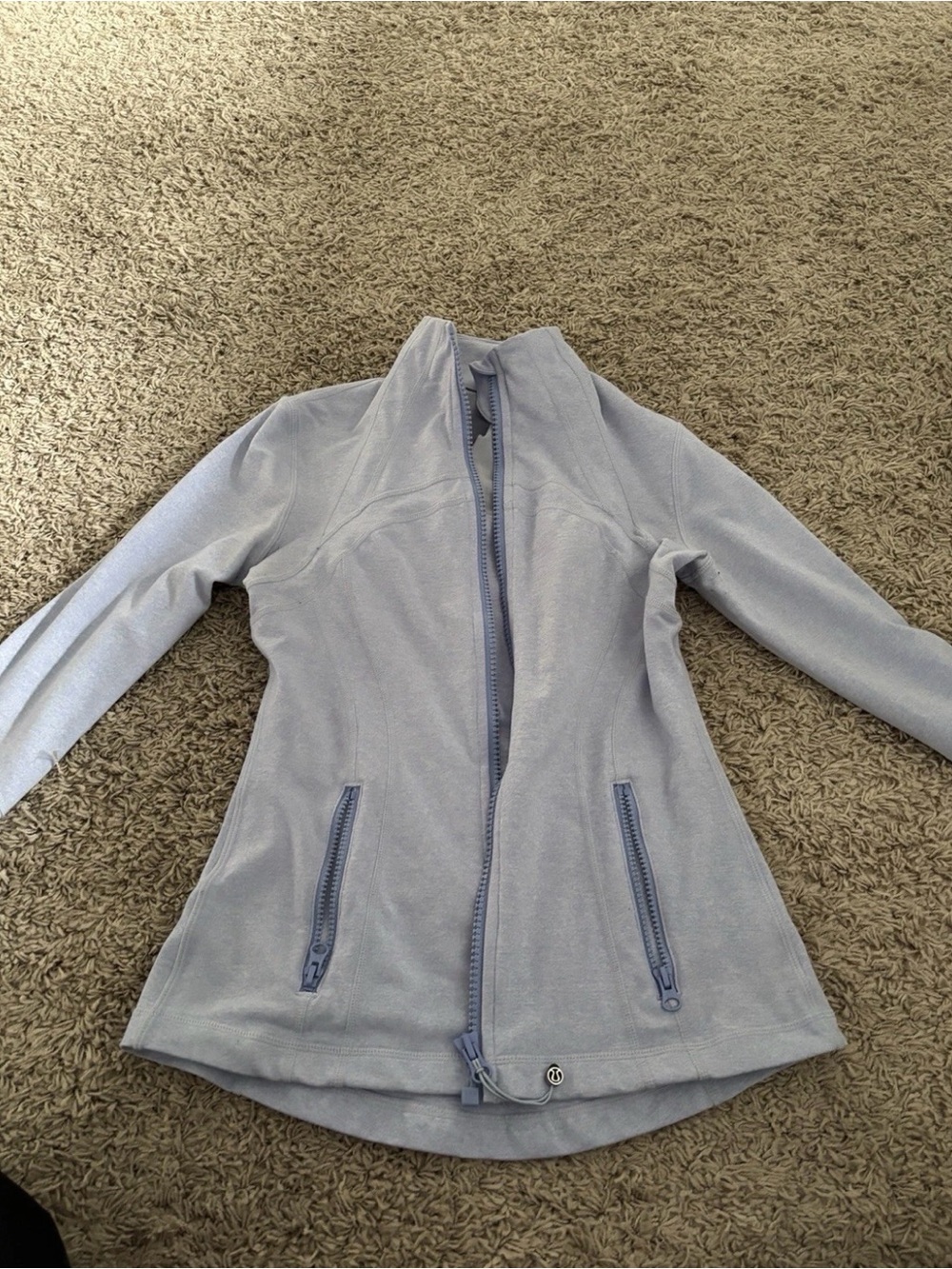 lululemon athletica Pale Blue Full-Zip Jacket